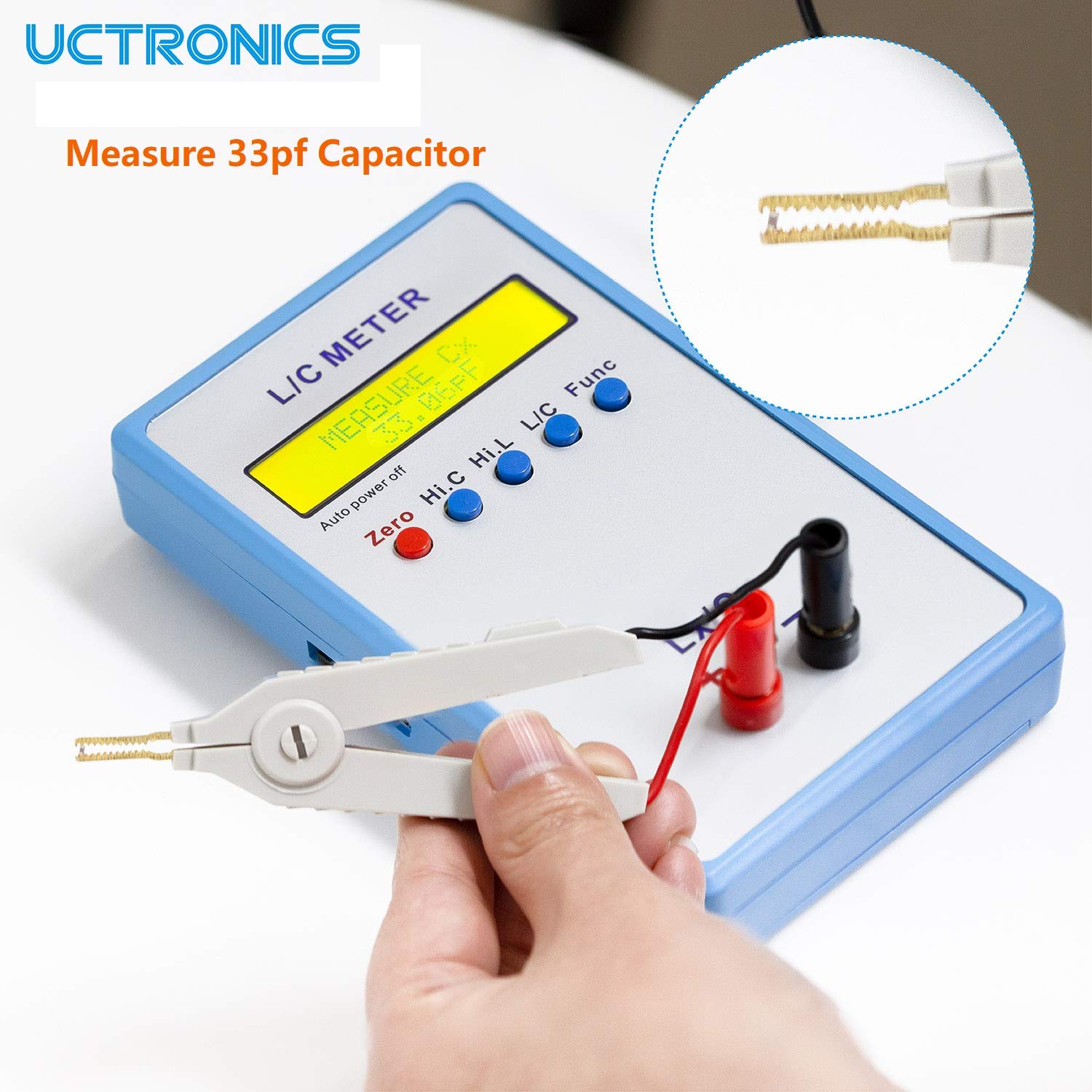 Handheld LC Inductor Capacitor Tester Meter Kit T64972