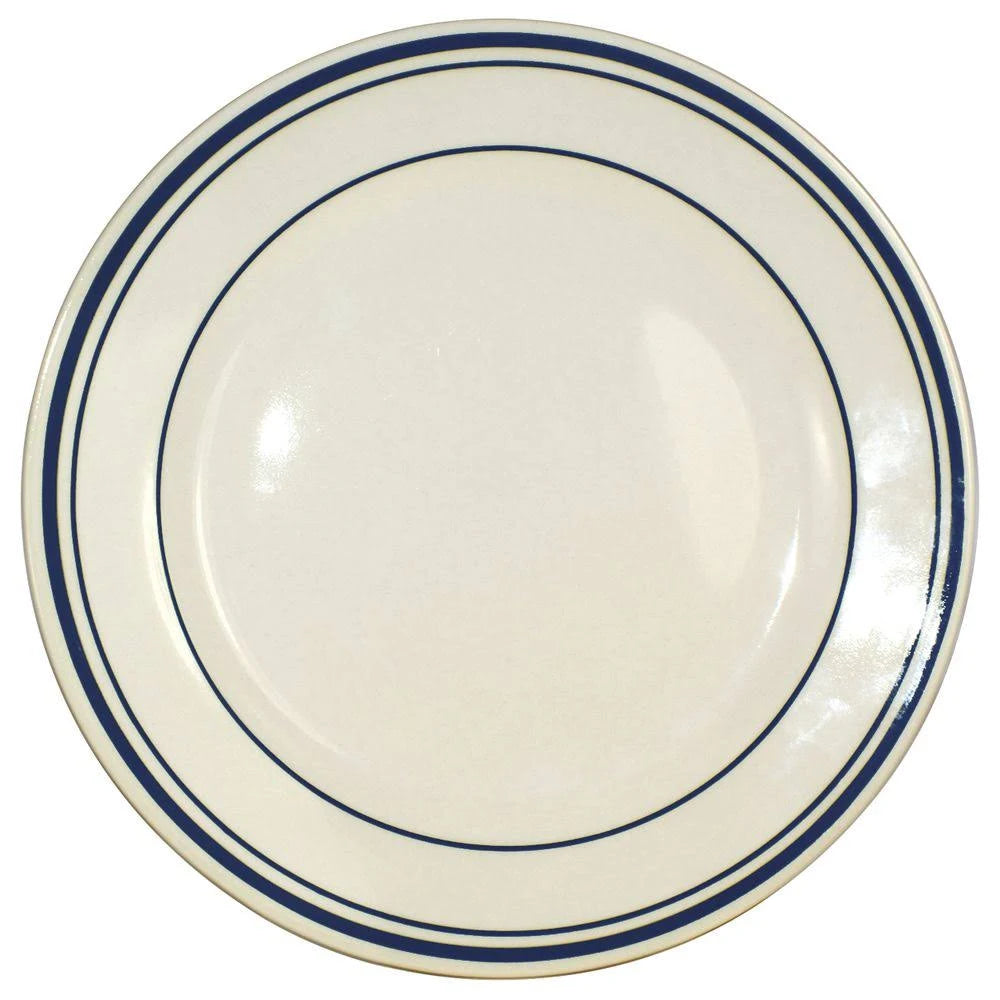 Warm White Stoneware Luncheon Plate E16072
