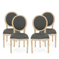 French Country Fabric Dining Chairs, Set of 4 H899675