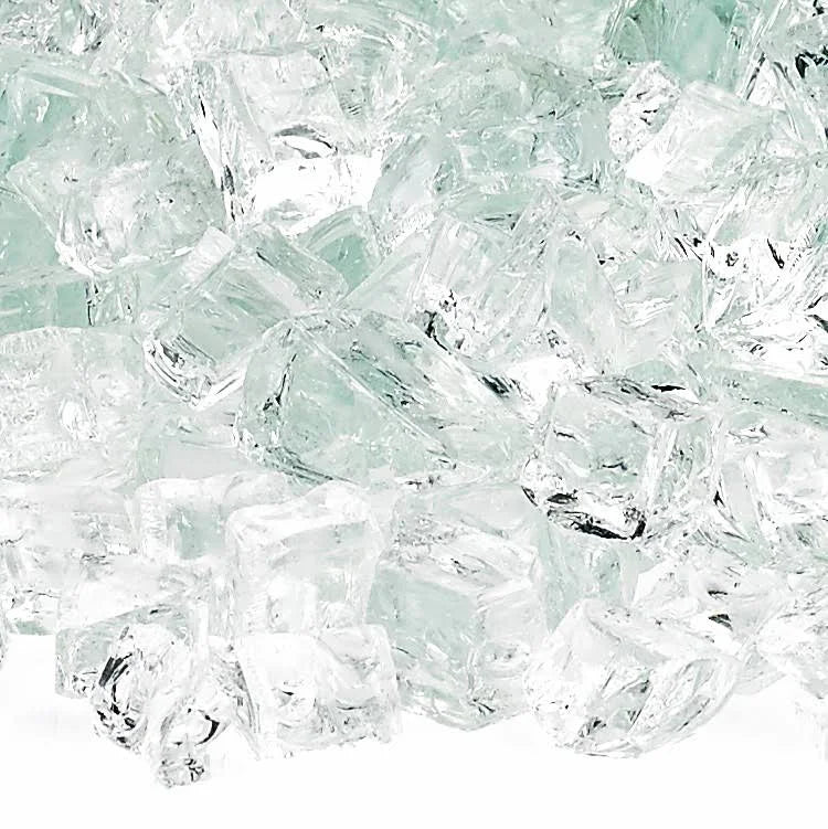 1/2x22 Clear Fire Glass (10 lb Bag) C848