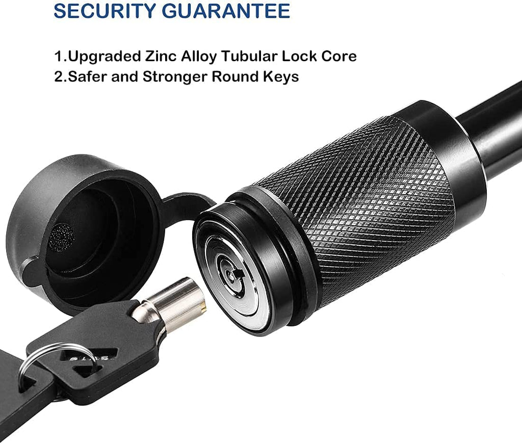 5/8" and 1/2" Black Trailer Hitch Pin Lock Set D13093