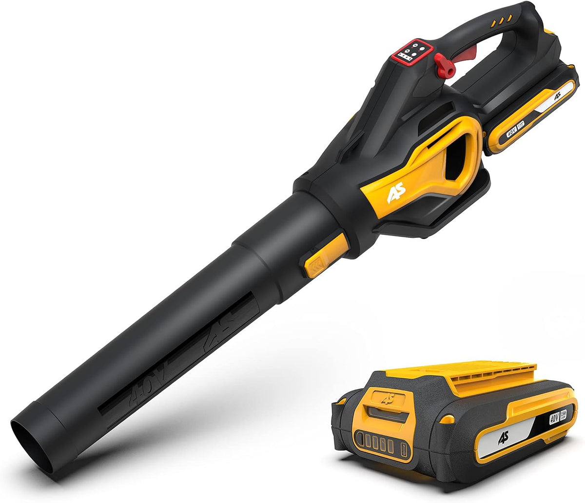 40V Cordless Leaf Blower with 2.5 Ah Battery & Charger, 530CFM P390
