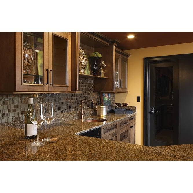 Satin Nickel Touch Lock with Accent Lever A39865