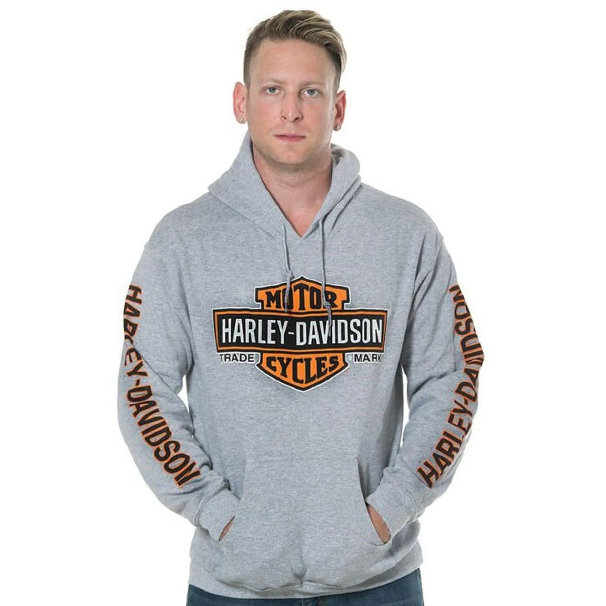 Gray Pullover Hooded Sweatshirt N571745