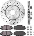 275mm 5 Lug Rotors + Ceramic Brake Pads + Clips R880