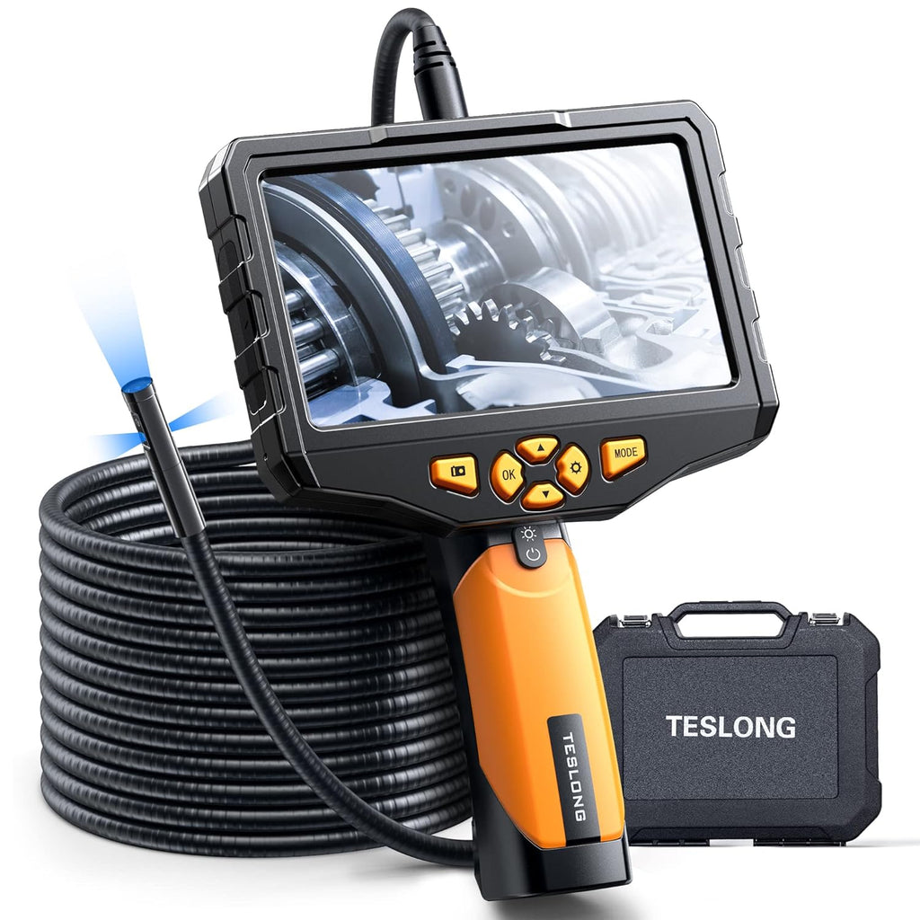 16.4ft Waterproof Flexible Borescope Inspection Camera with Light A464725