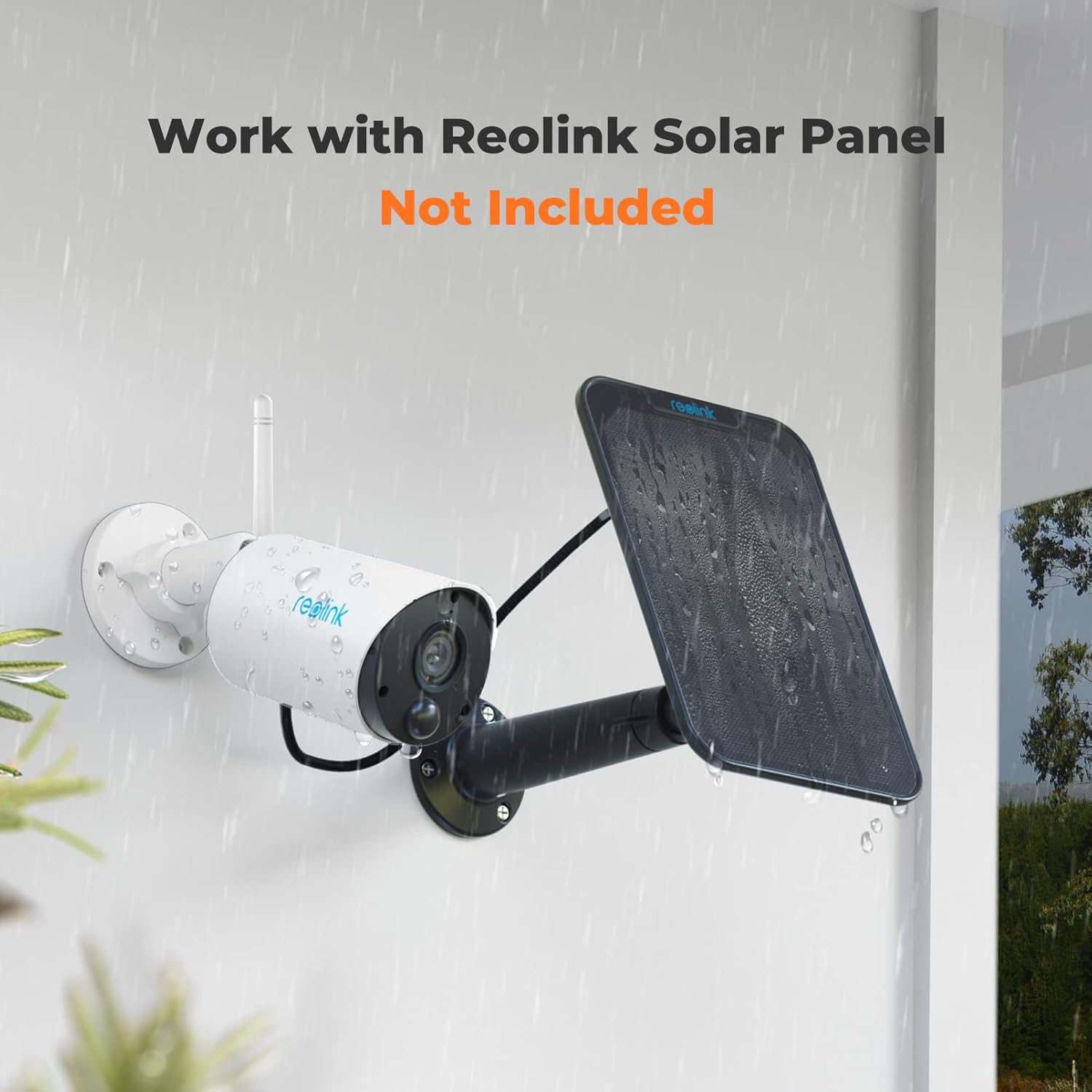 Wireless Outdoor Security Camera with Solar Panel B8774