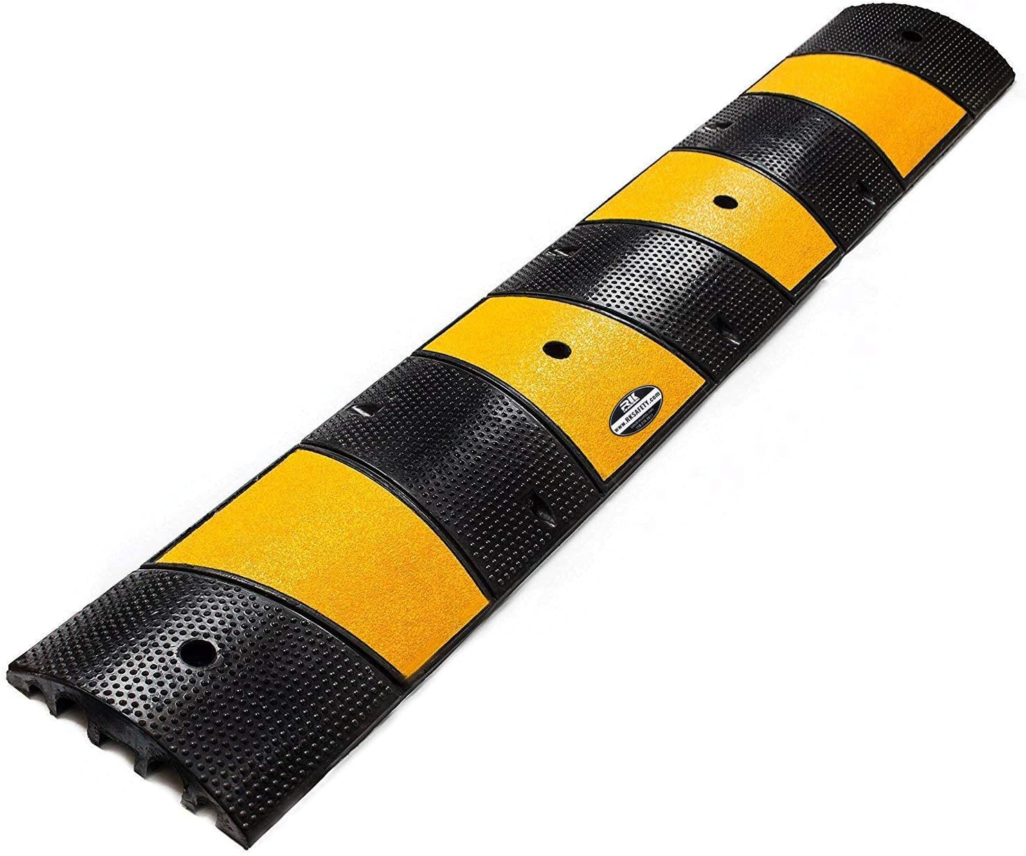 Modular Rubber 6ft Speed Bump Hump with 4 Steel Spikes J6583