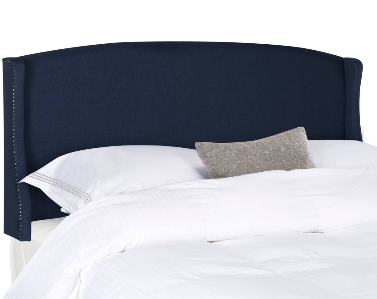Navy Linen Headboard (Queen) Z5218