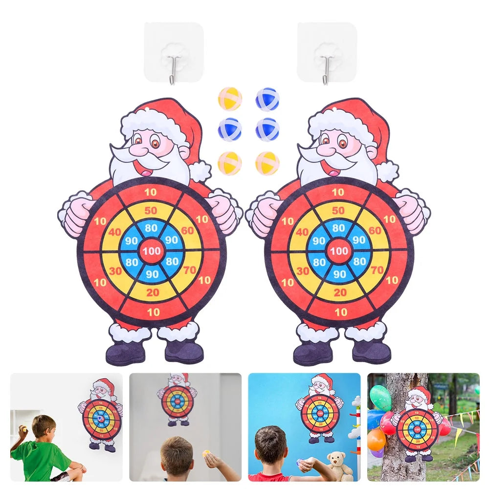 Portable Santa Claus Dart Board Toy Y33906