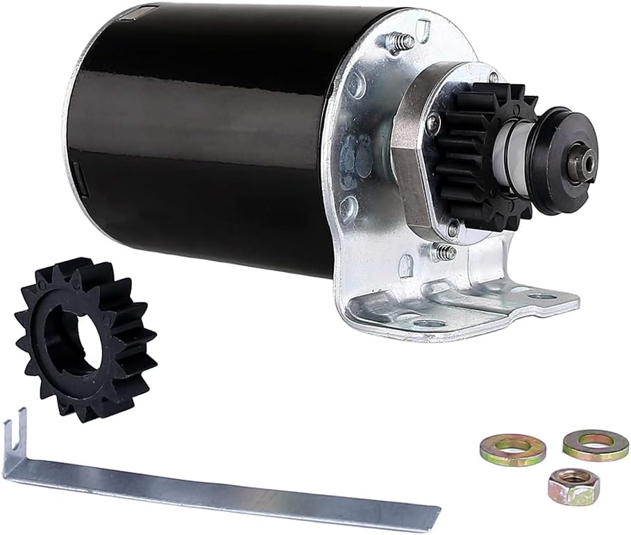 NEW STARTER MOTOR COMPATIBLE WITH GENERAC GENERATOR SET V-TWIN ENGINE 16 TOOTH Pack of 2 Y155641