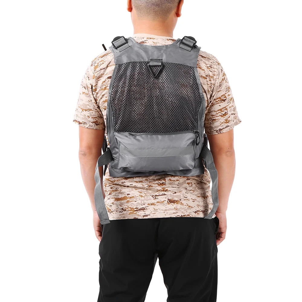 Outdoor Padded Fishing Life Safety Jacket Swimming Sailing Waistcoat Floatation Device L627924