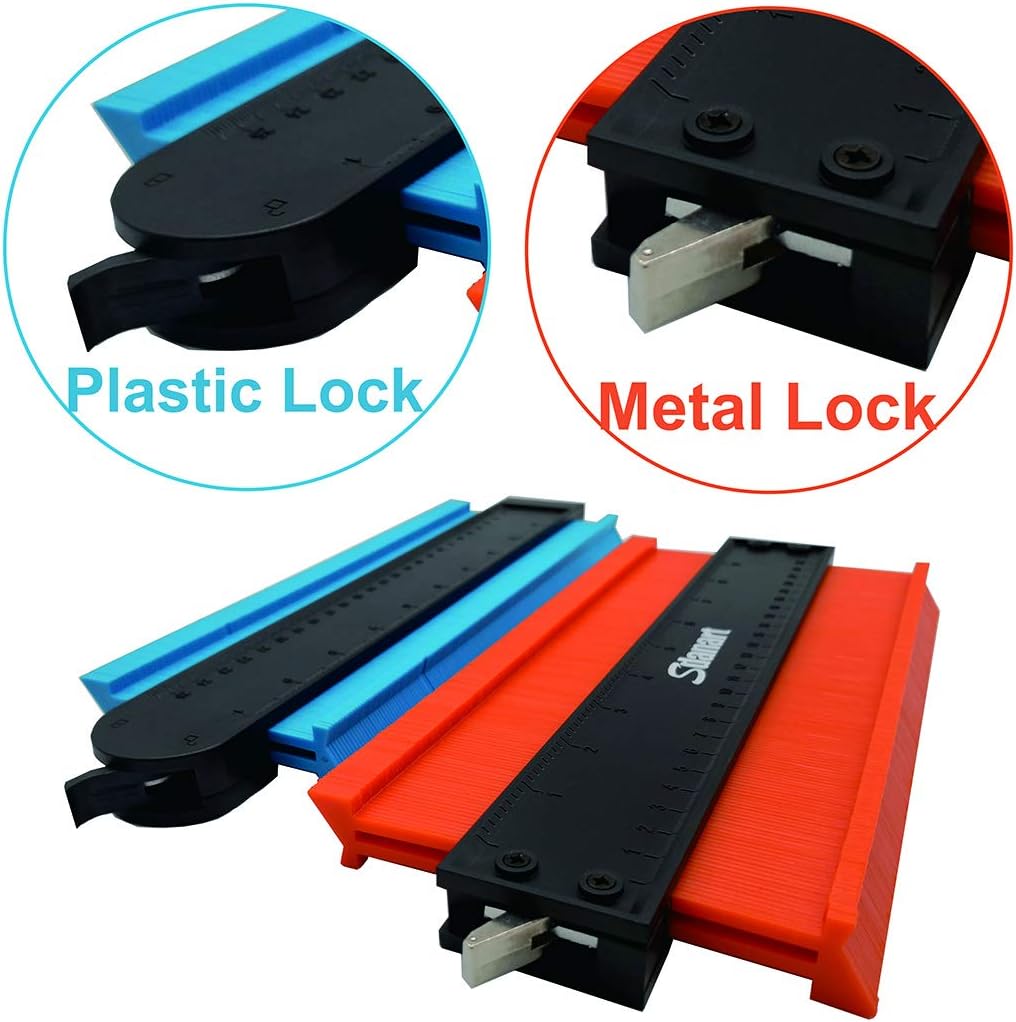 Contour Gauge with Lock, 10 Inch Profile Gauge Duplicator Tool N885374