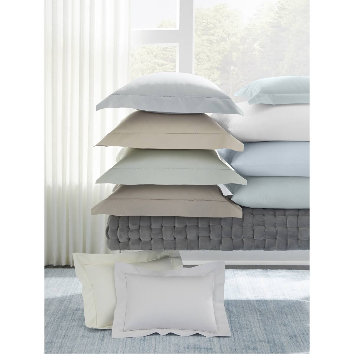 Grey Queen Cotton Fitted Sheet X437918
