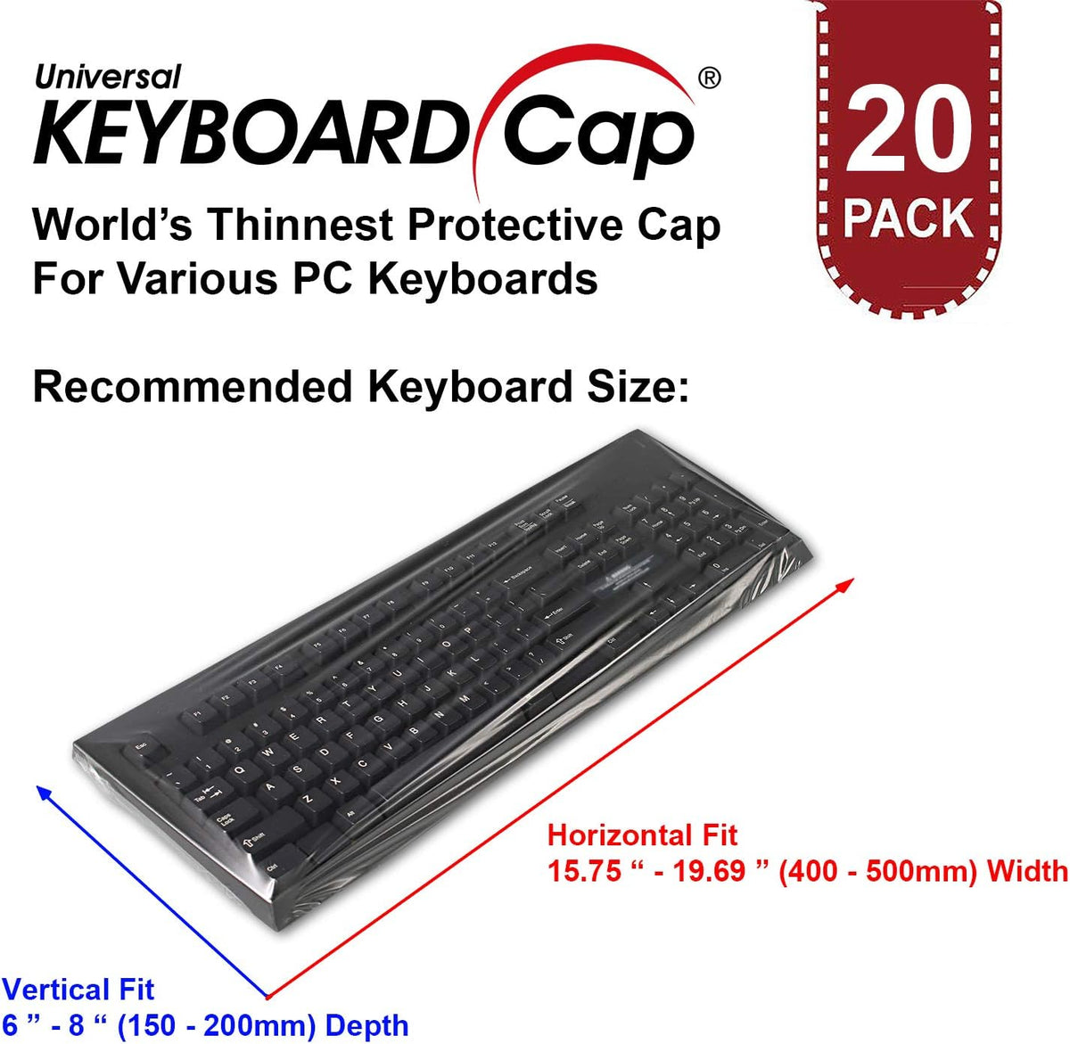 20 Pack Waterproof Anti-Dust Keyboard Cap Cover E755