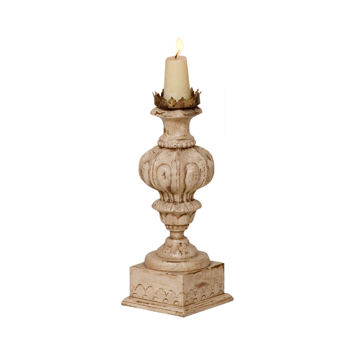 Carved Candle Stand Z449