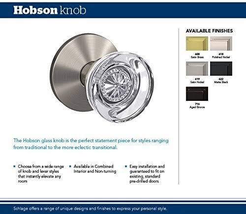 Matte Black Passage and Privacy Lock Knob M8124