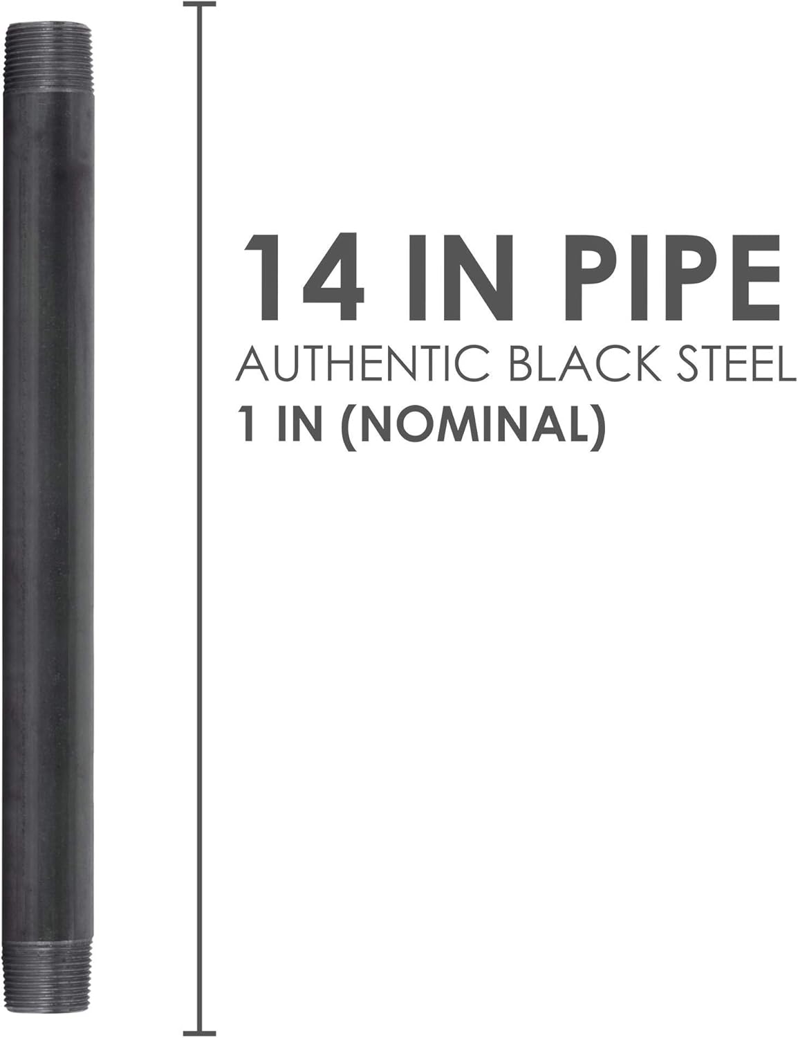 Industrial Steel Grey Cast Iron Pipe Connector, Pack of 2 I7683