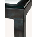 Maple Top Console Table with Gold Base B17017