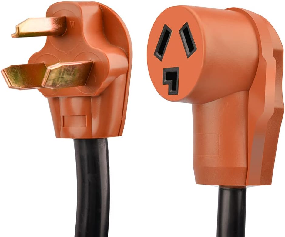 25 Ft. Heavy Duty 3-Prong Dryer/EV Power Extension Cord, Yellow, Pack of 2 X949