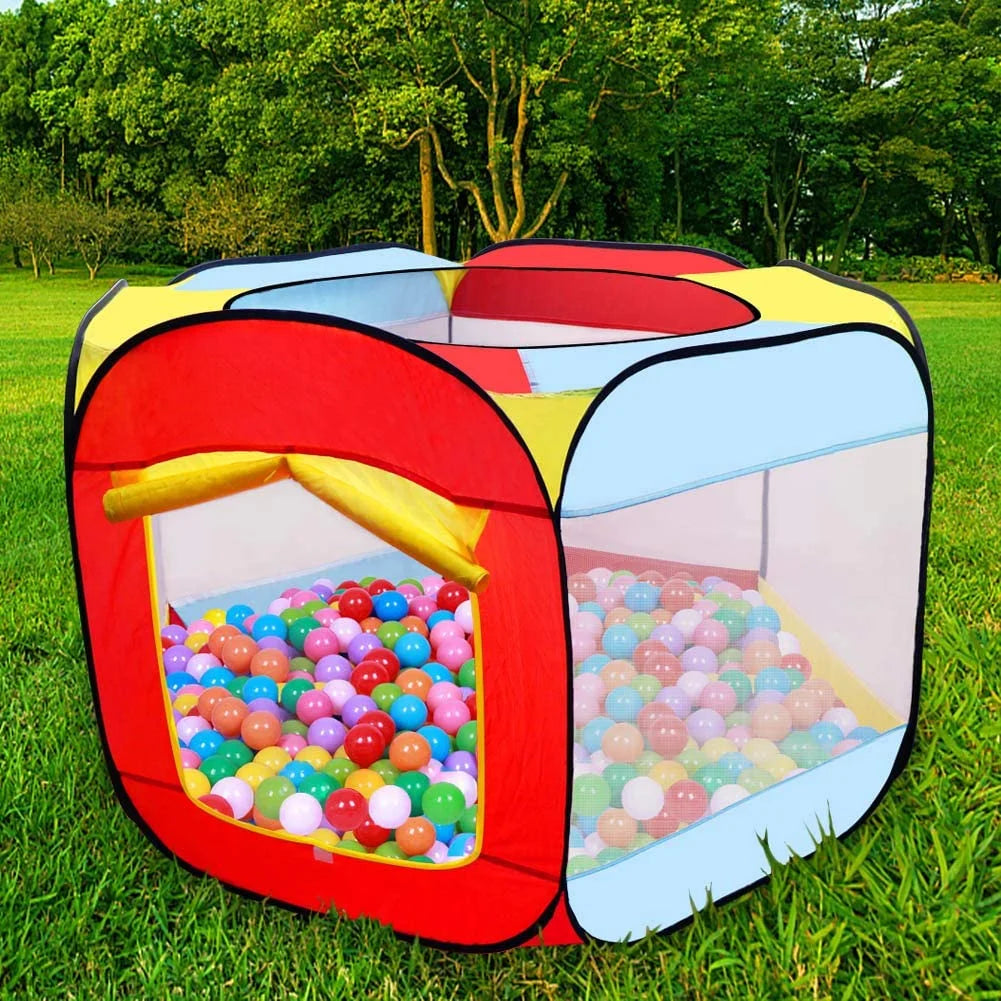 Portable Hexagon Children Ball Pit with Carry Tote R476664