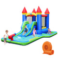 Inflatable Castle Bounce House Slide Water Park Ball Pit with 550W Blower X193