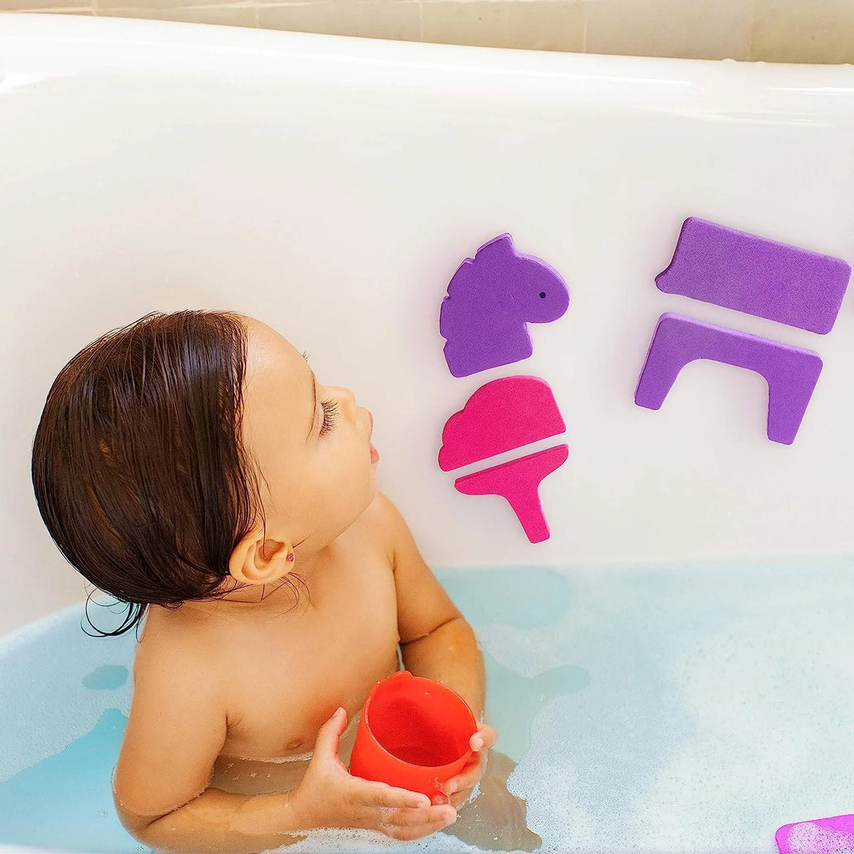 Safari Animals Baby Puzzle Bath Toy, 33 Piece Set X4675