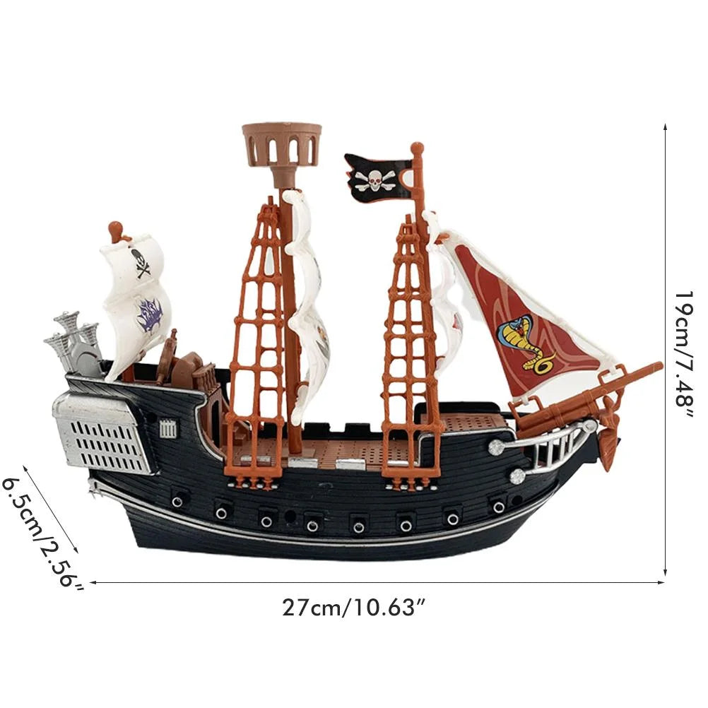 Pirate Ship Pretend Toy Model for Kids N8731
