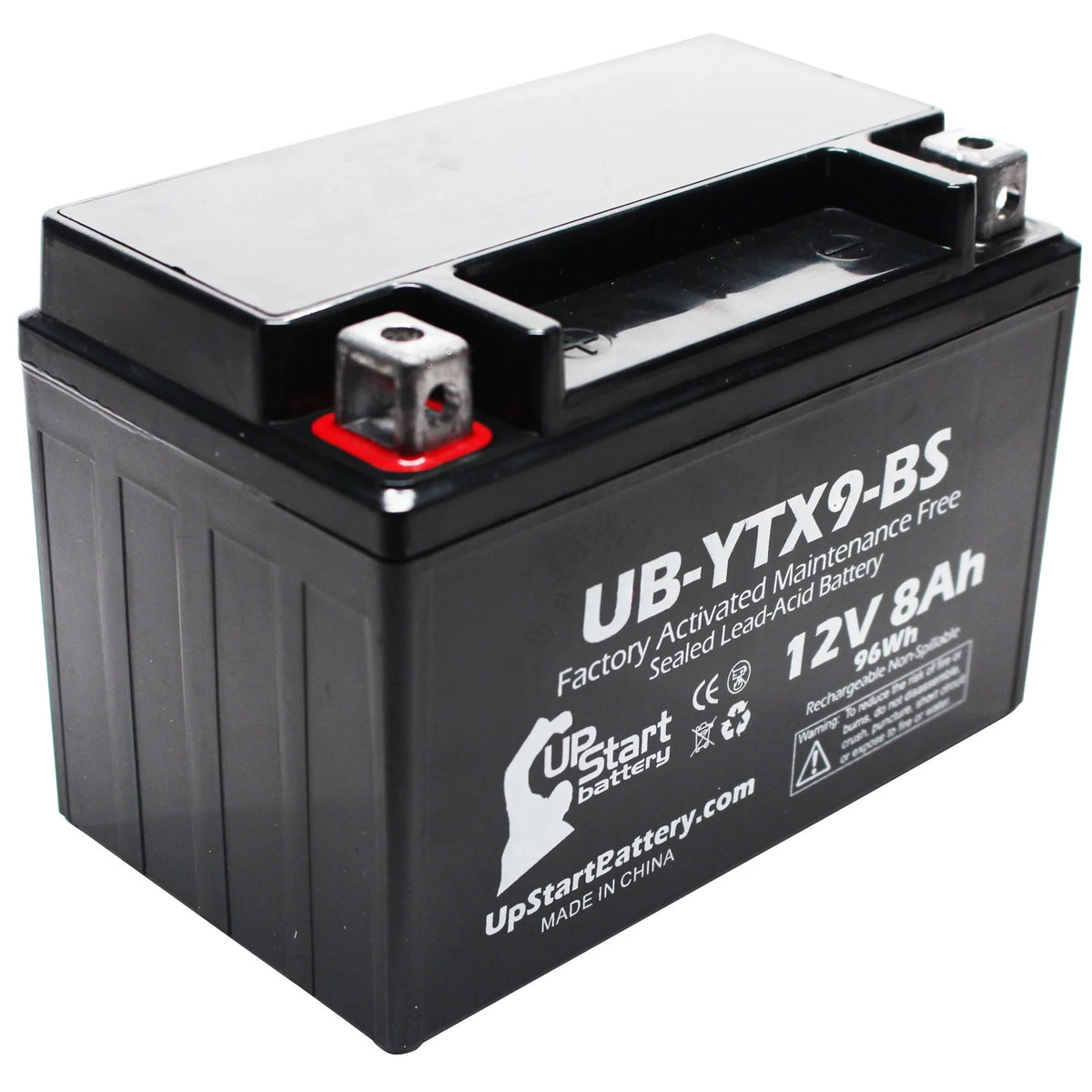 2008 Kawasaki ZX600-FA Ninja ZX-6R 600CC Motorcycle Battery - 12V, 8Ah, UB-YTX9-BS Y197723