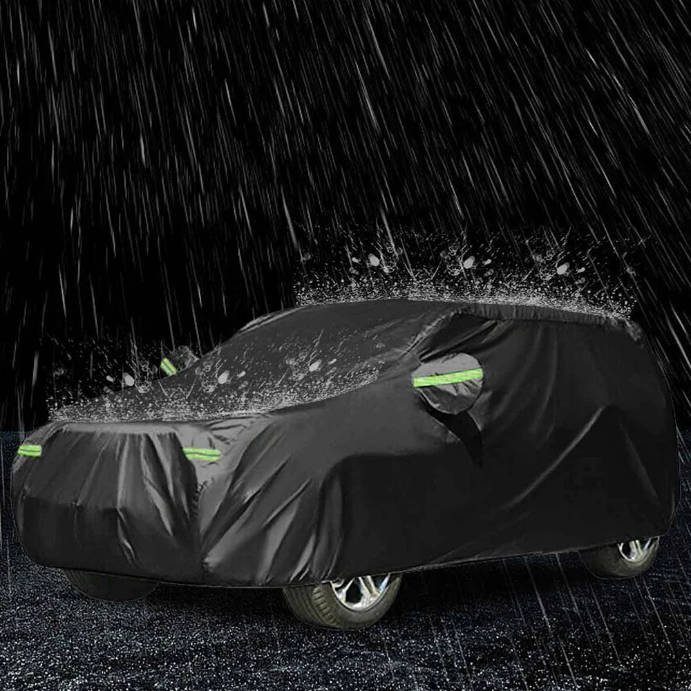Waterproof 210D Black Oxford Cloth Car Cover Q674575