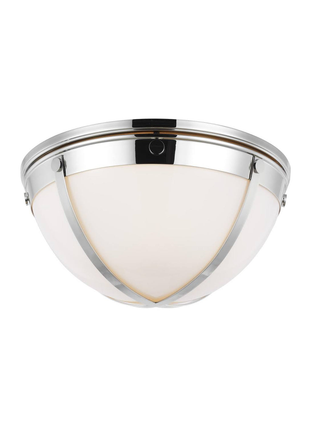 Polished Nickel Two Light Flush Mount U87012