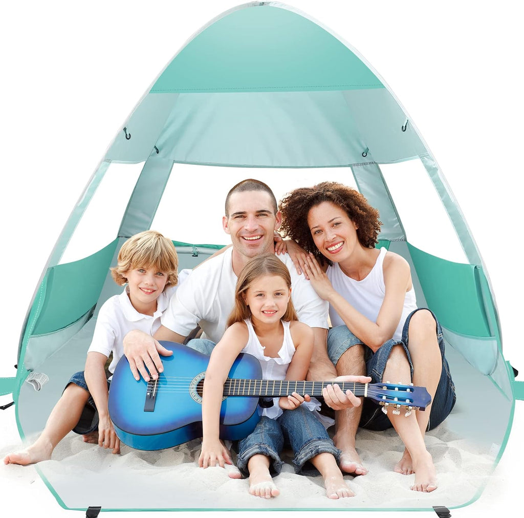 UPF 50+ Lightweight Beach Tent with Carry Bag O7734