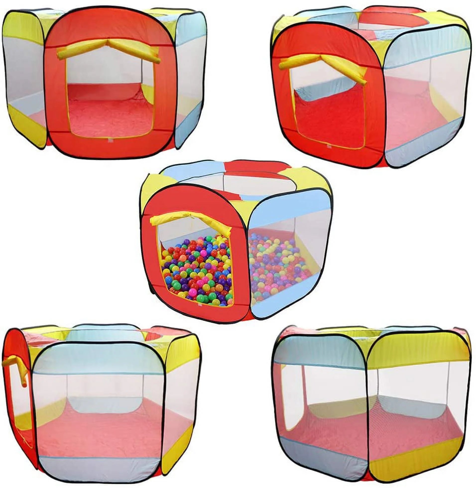 Portable Hexagon Children Ball Pit with Carry Tote R476664