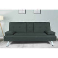 Tufted Back Convertible Sofa Dark Gray P71639