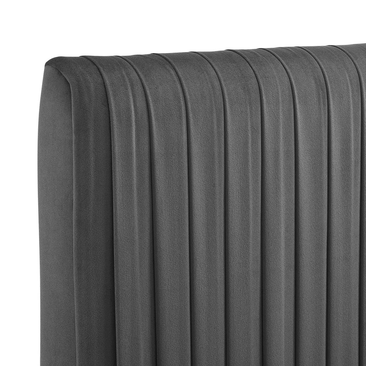 White Performance Velvet King/California King Headboard A132