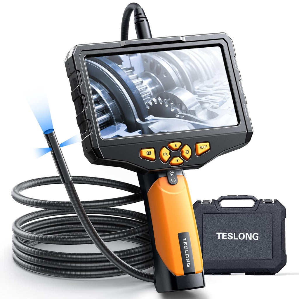 16.4ft Waterproof Flexible Borescope Inspection Camera with Light A464725