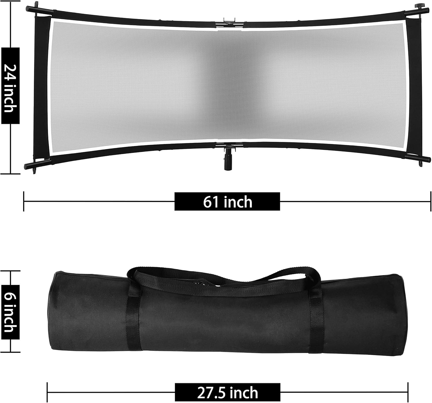 Curved Eyelighter Light Reflector with Carrying Bag P30225