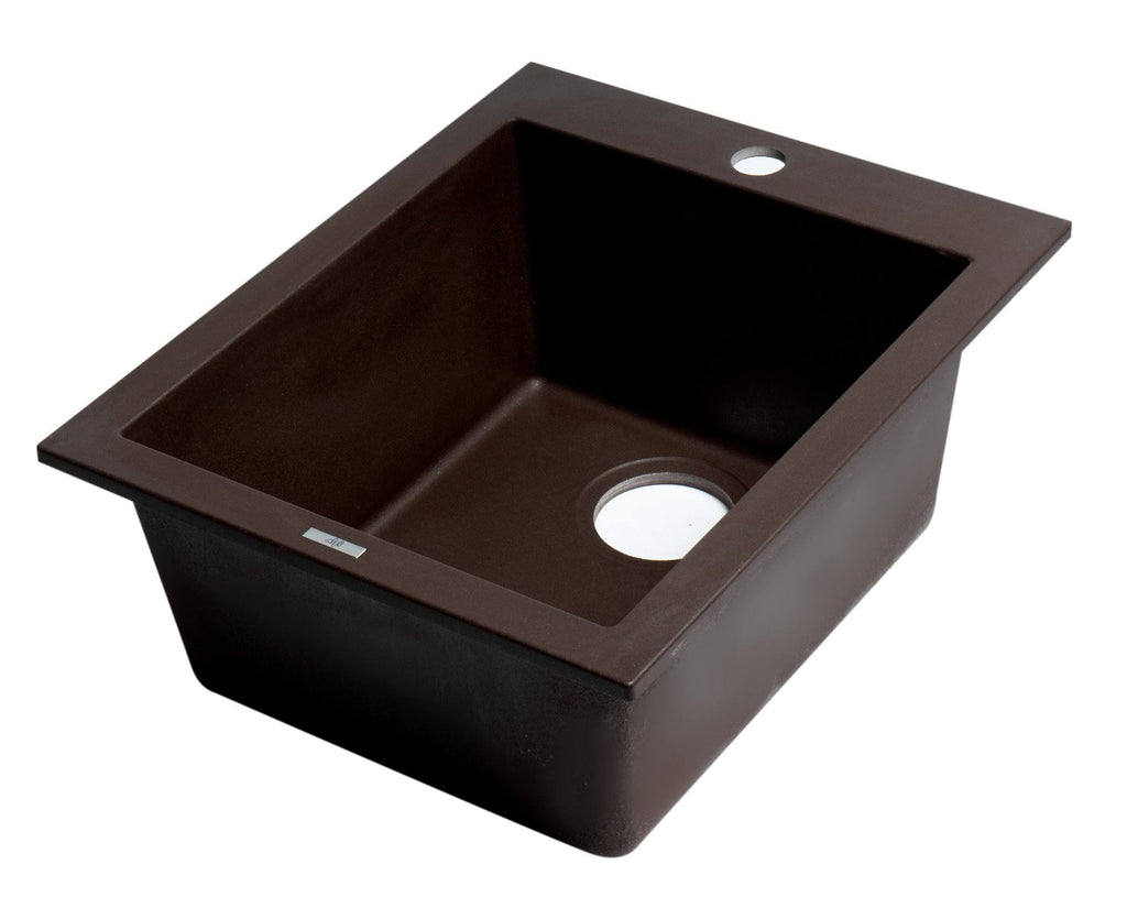 17x22 Drop-in Rectangular Granite Composite Kitchen Prep Sink W358