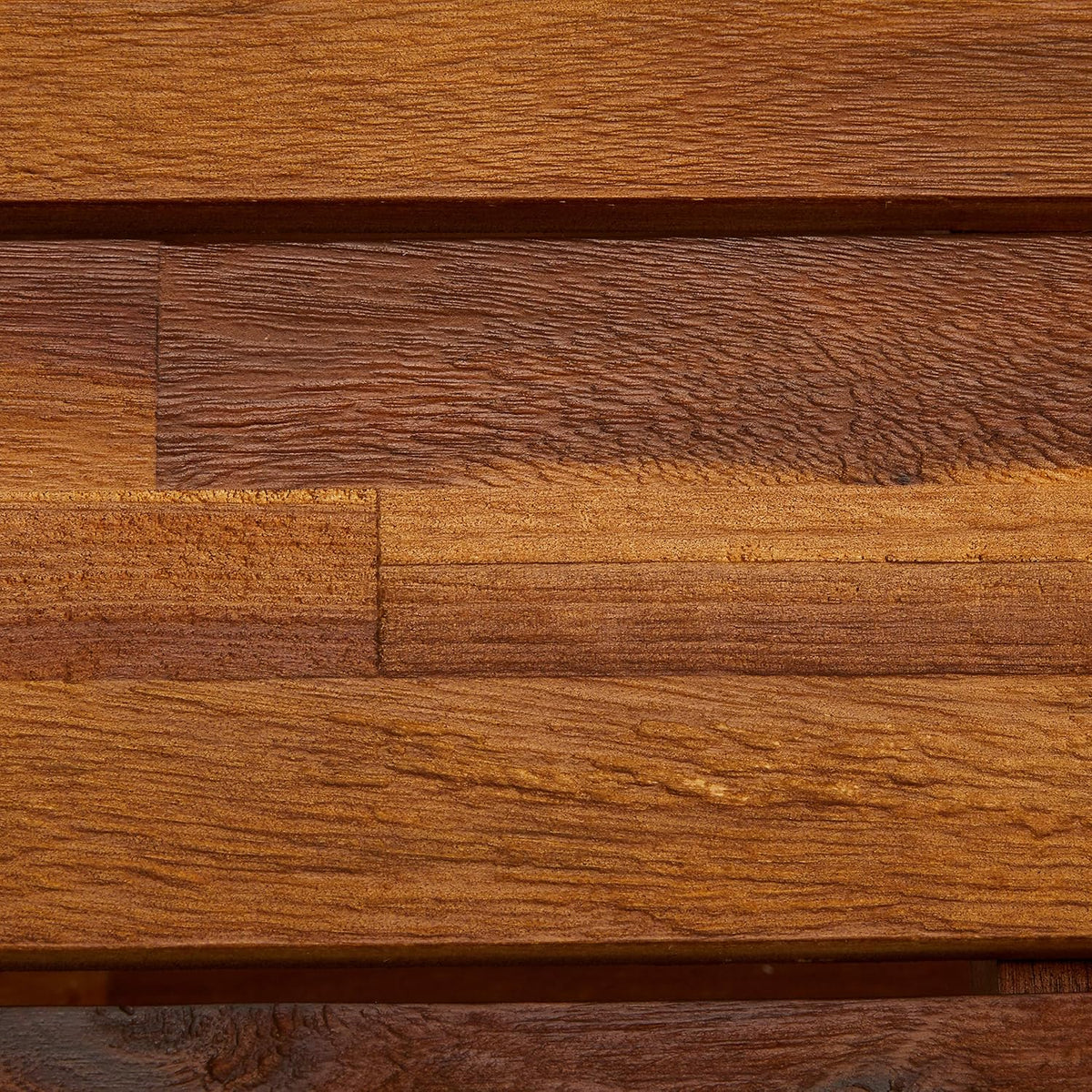 Teak Finish Acacia Wood Bench with Shelf G852