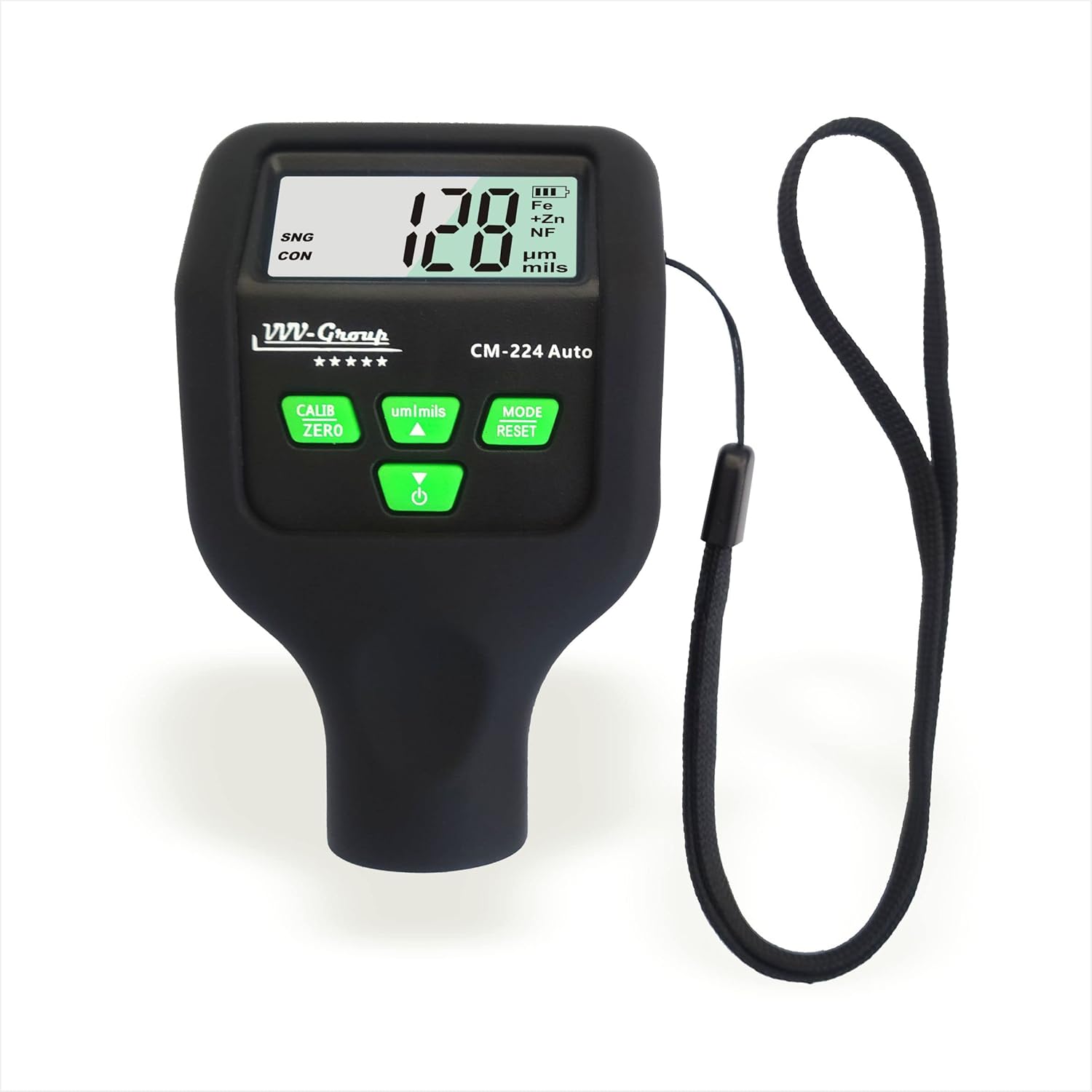 Coating Thickness Gauge Digital Paint Depth Meter, Black, Pack of 2 R7669