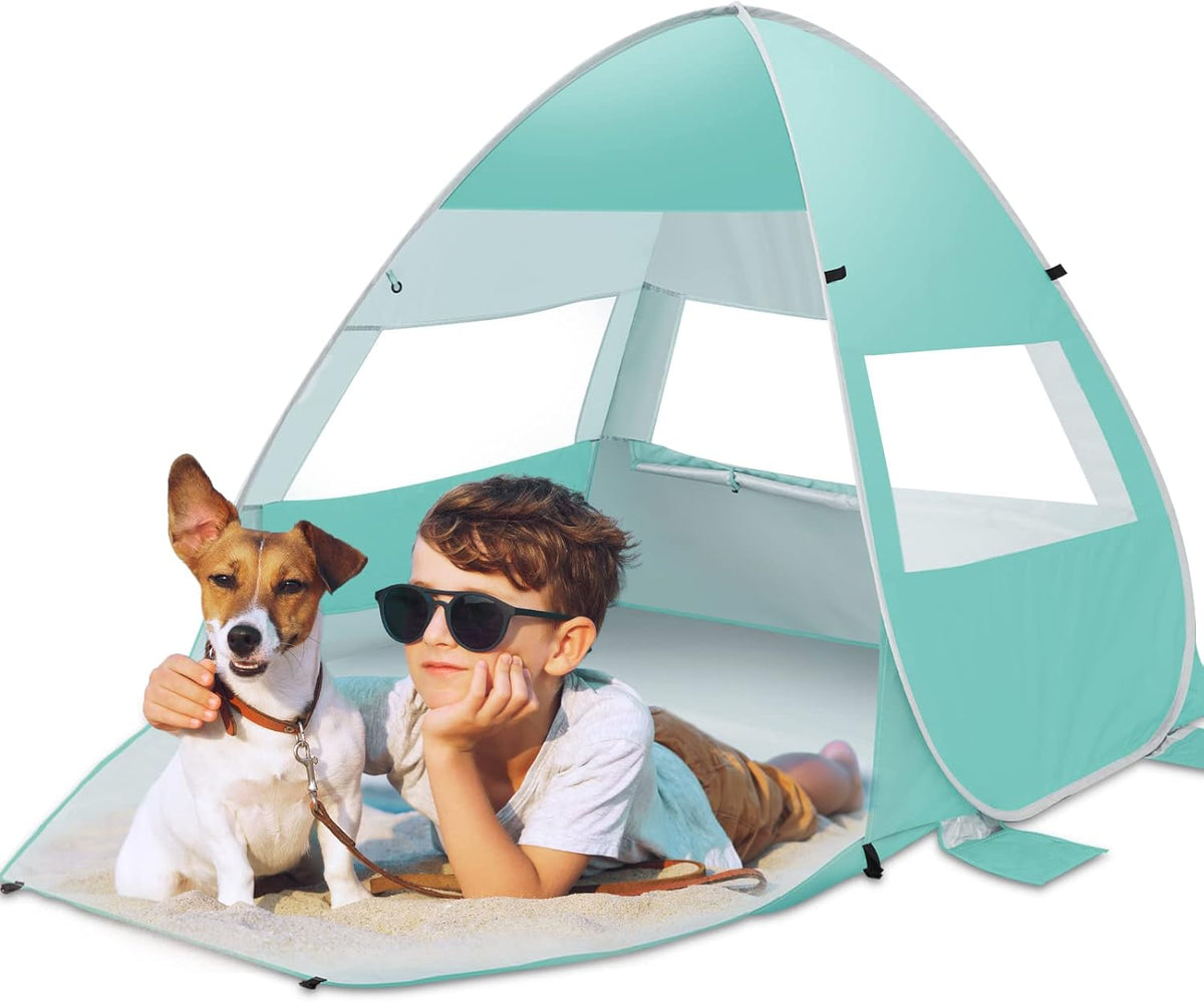 UPF 50+ Lightweight Beach Tent with Carry Bag O7734
