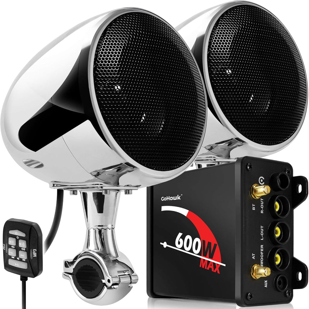 Waterproof Bluetooth Motorcycle Stereo Speakers Audio System Q879
