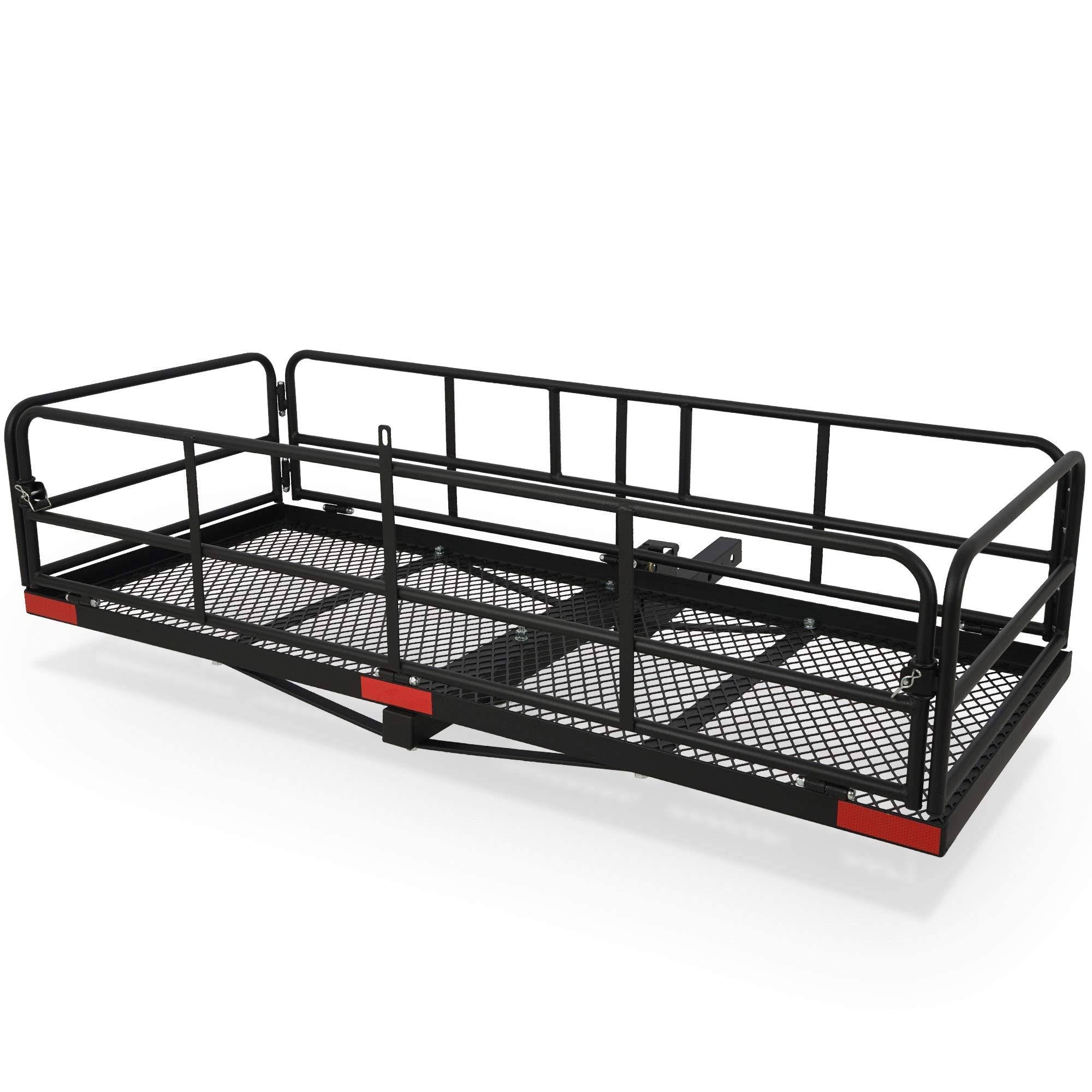 Foldable Trailer Hitch Cargo Carrier, Black M164