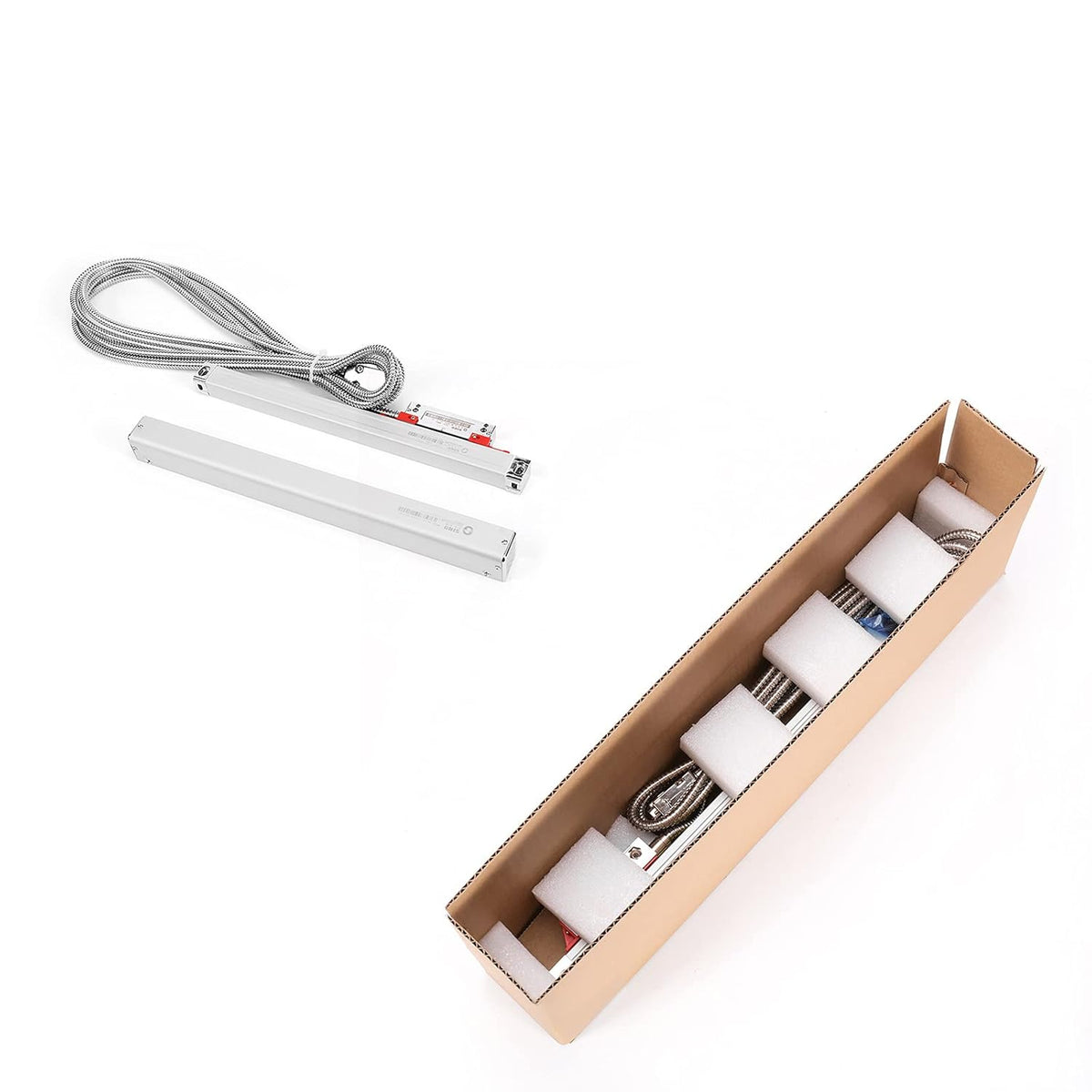 520mm 20.48inch Precision Linear Scale with Accuracy 0.002mm Aluminum Body Q584862