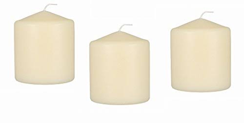 3 x 4 inch Pillar Candles, Set of 12 Y579751
