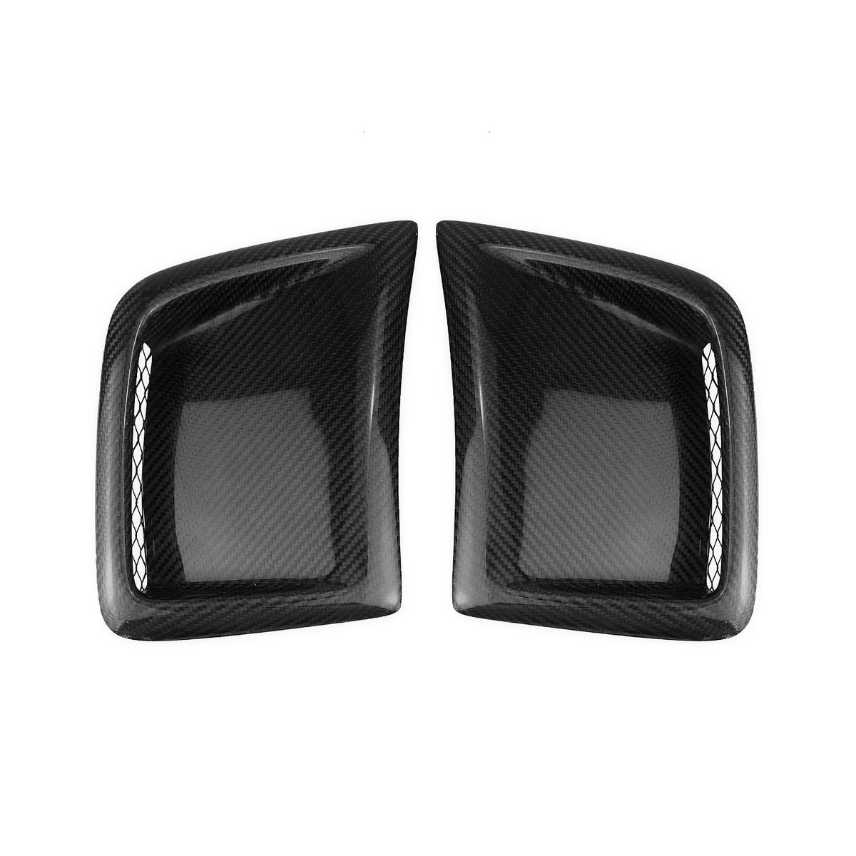 Black Carbon Fiber Hood Bonnet Vent Scoop P16966