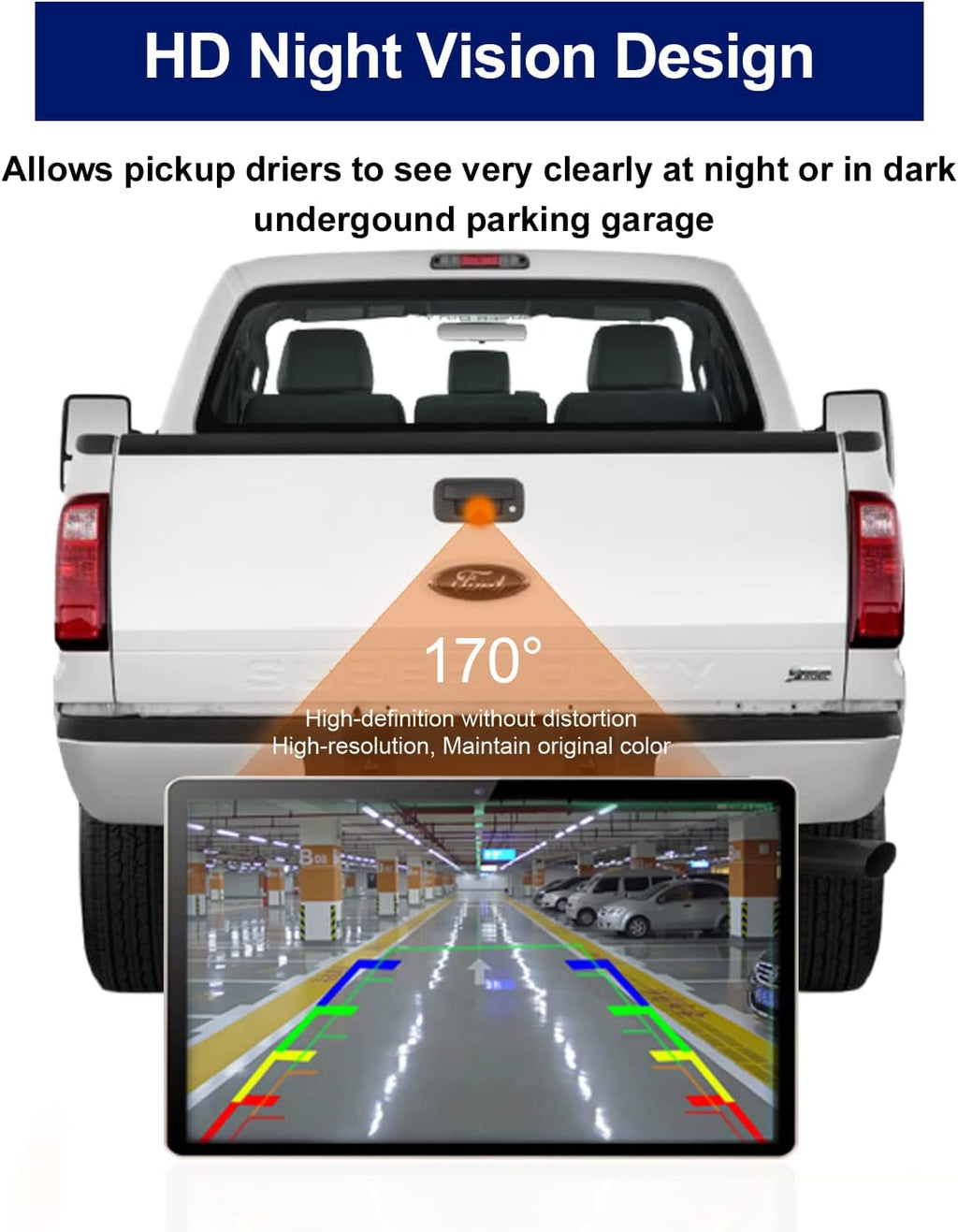 Tailgate Handle Backup Rear View Camera Pack of 2 P81349
