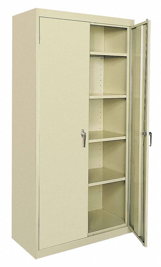 Commercial Storage Cabinet, Tropic Sand, 78 in H x 46 in W x 24 in D O80955