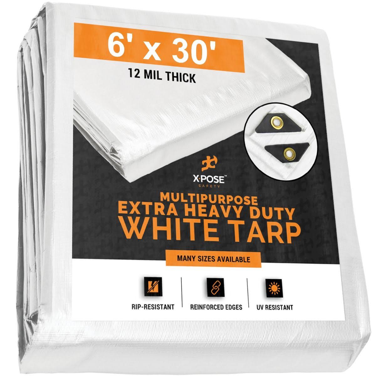 White Tarps 6 x 30, Case of 3 D45965