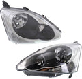 Honda Civic Headlight 2004 2005 Pair Driver and Passenger Side N503